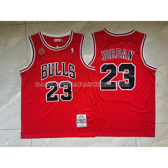Maillot Chicago Bulls Michael Jordan NO 23 Mitchell & Ness 1997-98 Rouge